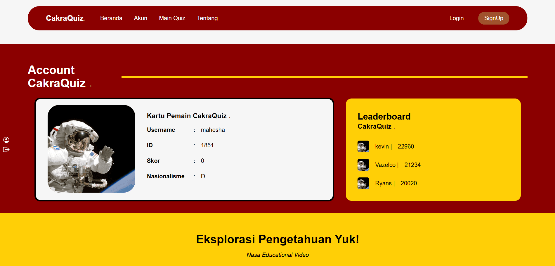 CakraQuiz